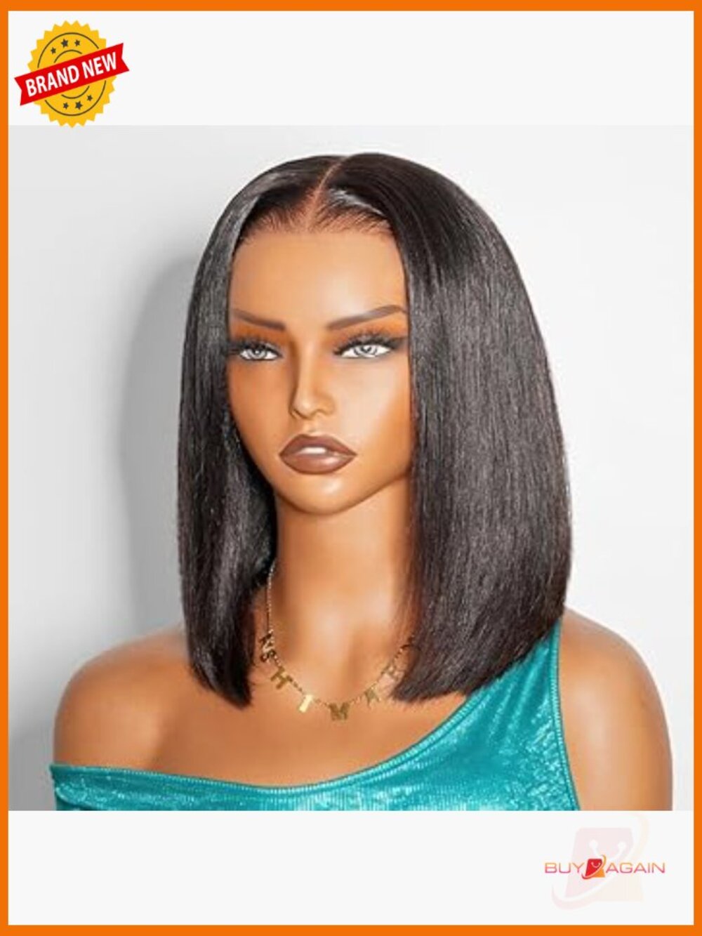 Pre-Plucked Straight Bob Wig Human Hair 250 Density Glueless Ready To Wear 10